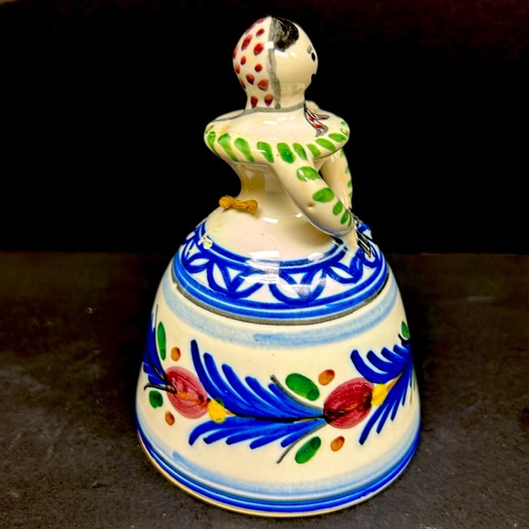 Vintage Spanish handmade pottery Bell Lady - Picture 4 of 8